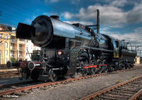 Locomotive &amp;#224; vapeur lourde. s&amp;#233;rie 5519. avec tender bassine pour t