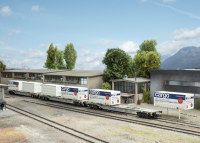 Coop Container Flat Car Set