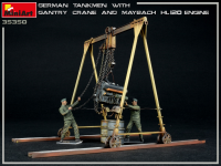 1/35 Germ. Tankmen w/Gantry Crane &amp;amp; Maybach HL 120