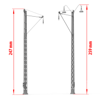1/35 Railroad Power Poles &amp; Lamps