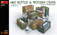 1/35 Milk Bottles &amp;amp; Wooden Crates