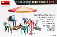 1/35 Street Furniture with Electronics &amp;amp; Umbrella