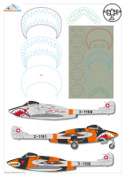 1/32 DH-100 Mk.6 Vampire  Swiss Decal