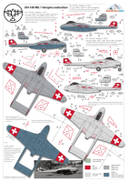 1/48 DH-100 Mk.1/MK.6 Vampire  Swiss Decal