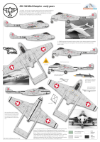 1/48 DH-100 Mk.1/MK.6 Vampire  Swiss Decal