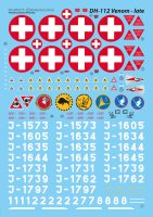 1/48 DH-112 Mk.1/MK1 R / Mk 4 Venom Late Swiss Decal