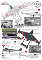 1/72 DH-112 Mk.1 /Mk.1R/Mk4 Venom Swiss Decal