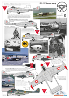 1/72 DH-112 Mk.1 /Mk.1R/Mk4 Venom Swiss Decal