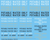 1/35 Decals Potable Water