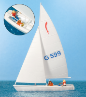 1:87  Segler (2), Segelboot Korsar