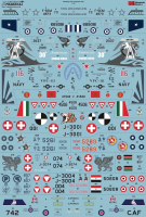 1/72 F-5 Tiger II Worldwide Decal