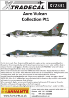 1/72 Avro Vulcan Collection Decal