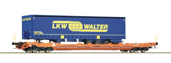 H0 Containertragwagen, LKW Walter