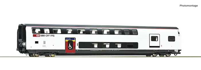1st class double deck     car with luggage compartm
