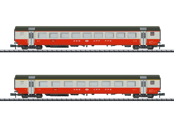 N  Schnellzugwagen Set &quot;Swiss Express&quot; Teil 2